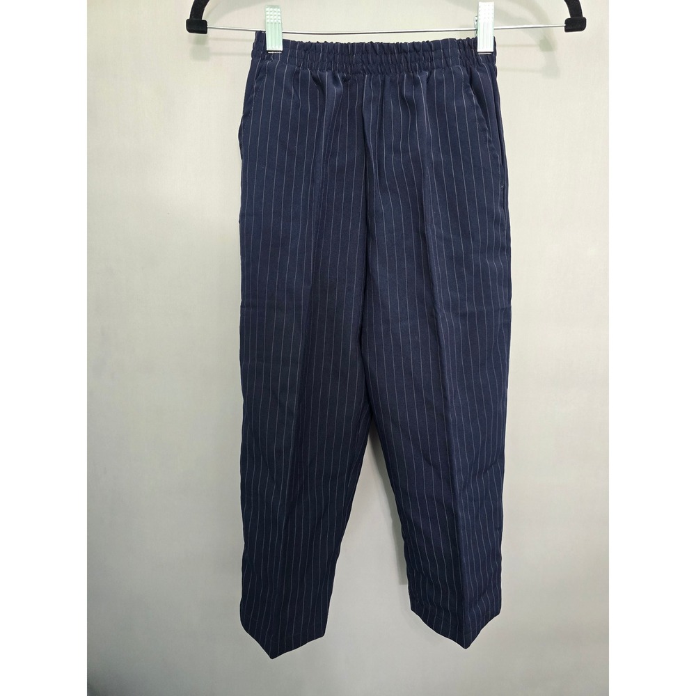 Navy Blue Stripes Boys Suit Formal Preppy Dress Pants Andrew Fezza 6